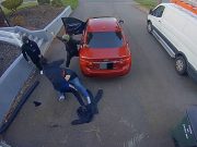 Hombre de Rocky Hill arriesga su vida por proteger su vehículo al pelear contra grupo de ladrones