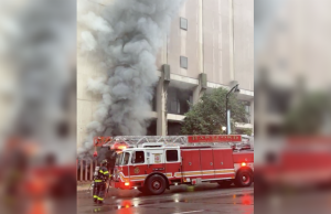 Incendio en el edificio de Frontier en Trumbull Street, Hartford incendio Hartford