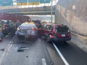 Un oficial de policía resultó herido tras accidente Patrulla la I-84 en Hartford