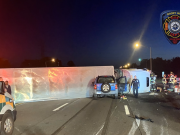 Camión que transportaba plátanos se volcó en la I-91 norte en Rocky Hill