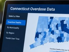 Connecticut lanza nuevo mapa público de sobredosis con datos por ciudad y región