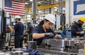 Manufactura crece, pero faltan trabajadores en Connecticut